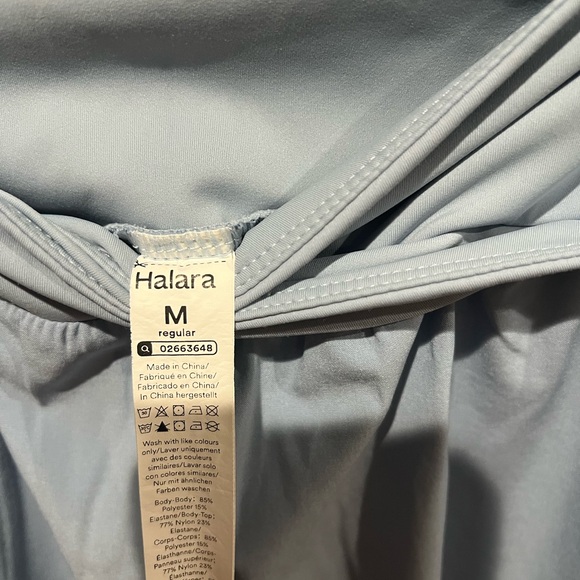 HALARA Light Blue Twist-Waist Flowy Pants Size M EUC - Picture 2 of 3